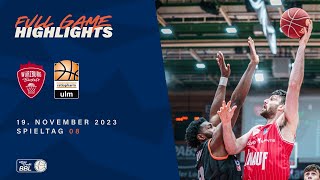 Würzburg Baskets vs ratiopharm ulm  Full Game Highlights  Spieltag 08 Saison 2324 [upl. by Lapo319]