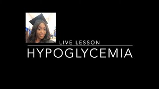 Hypoglycemia in Nursing [upl. by Casimir]