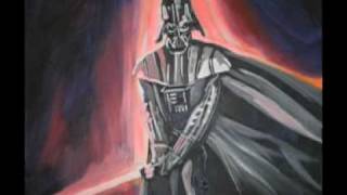 How to draw and paint Darth Vader a tribute to Star Wars [upl. by Triny681]