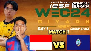 Guam vs Indonesia GAME 1 IESF World Esports Championship 2024  IDN VS GUM [upl. by Latihs]