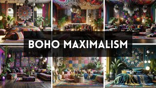 Boho Maximalism Interior Decoration Ideas for 2024 [upl. by Asin]