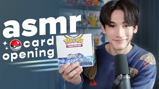 ASMR Pokemon Card Opening  Silver Tempest Booster Box crinkle sounds card shuffling [upl. by Pendleton]