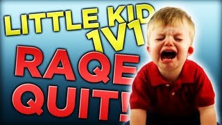 LITTLE KID RAGE QUIT 1v1 [upl. by Nerral]