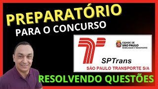 NÍVEL MÉDIO PASSO A PASSO PREPARATÓRIO PARA O CONCURSO DA SPTRANS QUESTÕES DA BANCA VUNESP [upl. by Aihsemot741]