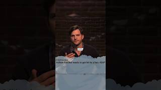 Ashton Kutcher Reading Mean Tweet 😱🤣 shorts [upl. by Hploda336]