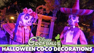 Pixar Coco decorations  Halloween Disneyland Paris 2017 [upl. by Zoila]