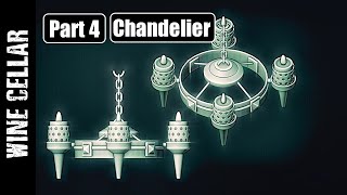 BLENDER WINE CELLAR PART 4 CHANDELIER MODELING [upl. by Ymled]