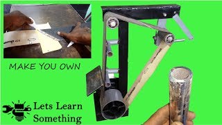 HOMEMADE BELT SANDER  Lets Learn Something [upl. by Hesta]