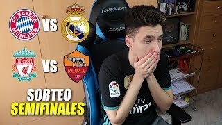 REACCIONES DE UN HINCHA AL SORTEO DE SEMIFINALES CHAMPIONS LEAGUE ByDiegoX10 [upl. by Nylirahs592]