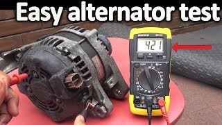 How to Test an Alternator  Testing the Voltage Regulator Diode rectifier and Stator [upl. by Lleirbag257]