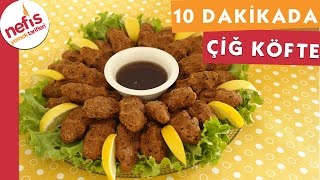 10 Dakikada Etsiz Çiğ Köfte Tarifi  Nefis Yemek Tarifleri [upl. by Anawat]