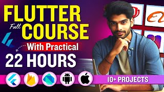 Flutter Full Course For Beginners with Projects 22 Hours  Learn Flutter App Development Tutorial [upl. by Vizzone181]