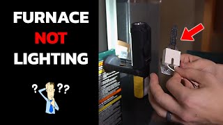 Furnace Not Igniting  How to Check and Replace Ignitor [upl. by Tommy]