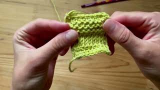 Tunisian Crochet For Absolute Beginners Terms Stitches and Bind Off [upl. by Kabob]