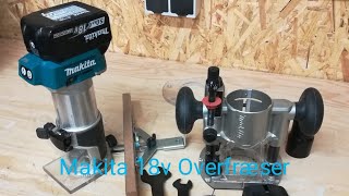 Makita 18v Overfræser DRT50ZJ [upl. by Diahann]