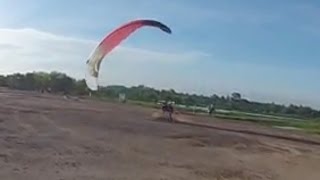 Paramotor Accident  Almost full stall [upl. by Gney704]