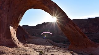 Paramotor Moab Powered Paragliding Flying Jetpack Ultralight Aircraft Extreme Crazy Fun [upl. by Souvaine]