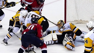 Mike Emrick finally catches breath after mad scramble in front of Fleury [upl. by Maddock]