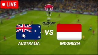 Australia vs Indonesia Highlight AFC Asian Cup Qatar 2024 Video Game Simulation [upl. by Akinit259]