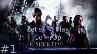 Resident Evil 6 Coop Leon Chapter 1 The Slowest Intro [upl. by Merfe]