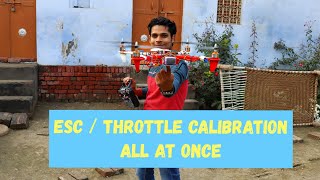 How to calibrate ESC  Throttle of your Drone How to make drone Part  2 [upl. by Einwahs892]