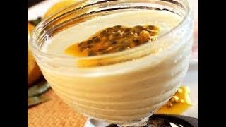 Passion Fruit Mousse  Mousse de Maracuja [upl. by Akemit]