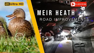 Meir Heath Road Improvements roadworks roadwork tarmac [upl. by Eimmaj]