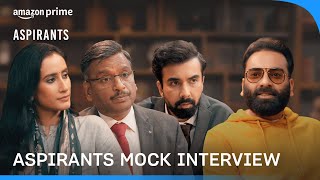 Aspirants and PleaseSitDown mock interview with AnubhavSinghBassi  Prime Video India [upl. by Olbap]