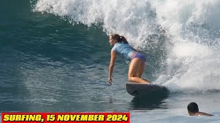 BIG WAVE SURFING COMPILATION  KERAMAS BEACH 15 NOVEMBER 2024 [upl. by Akered121]