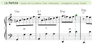 La Partida Quiero ser tu sombra  Accordion sheet music [upl. by Wahs]