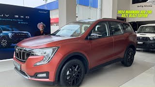 2024 Mahindra XUV 700 AX7L Blaze Edition  Detailed Walkaround  Deep Reviews [upl. by Yokum]