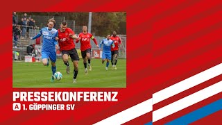 Pressekonferenz 1 Göppinger SV  TSV Steinbach Haiger 11 I Regionalliga Südwest [upl. by Demb]