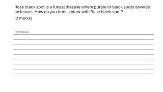 Preventing spread of Rose black spot [upl. by Ettenad971]