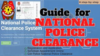 National Police Clearance Online Appointment  How To Schedule A Police Clearance Appointment Online [upl. by Downey]