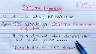 SRS in Software Engineering  Learn Coding [upl. by Glogau]