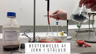 Kemiforsøg Bestemmelse af jern i ståluld [upl. by Gean934]