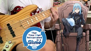 That Time I Got Reincarnated as a Slime SS2 OP Like Flames Bass Cover With Tabs [upl. by Oneladgam]