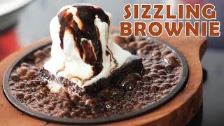 Sizzling Chocolate Brownie with Icecream  Easy amp Best Dessert Recipe  Kanaks Kitchen HD [upl. by Noraed]