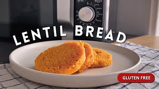 Lentil bread in microwave recipe GLUTEN FREE [upl. by Thorrlow]