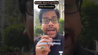 XIMB Extended Last Date to 23rd December [upl. by Kaye]