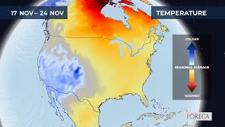 Monthly temperature forecast for the USA 1192024 [upl. by Cheri]