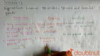 Differentiate between Merocrine Apocrine and Holocrine glands  CLASS 11  STRUCTURAL ORGANIS [upl. by Thordia]