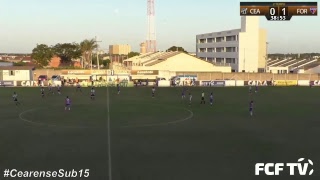 CAMPEONATO CEARENSE SUB  15  SEMIFINAL  CEARÁ X FORTALEZA  06082017 [upl. by Dis]