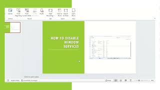 How to disable window services [upl. by Busch364]