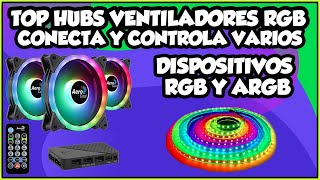 MEJORES HUBS PARA CONECTAR Y CONTROLAR VARIOS VENTILADORES RGB Y ARGB CONTROLADORES RGB MÁS BARATOS [upl. by Ansley]