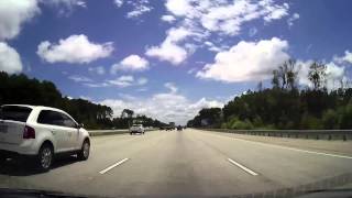 Driving from Downtown Savannah Georgia through Jacksonville Florida [upl. by Otnicaj422]