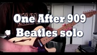 One After 909 guitar solo cover by Tom Conlon [upl. by Ehman18]