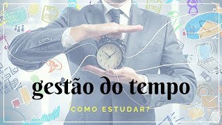 Como estudar  Gestão do tempo nos estudos  Medicina [upl. by Esinahs]