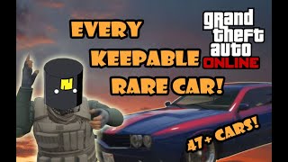 GTA Every Keepable Rare Spawn Car [upl. by Bruell638]