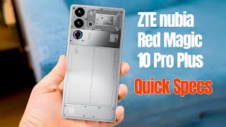 ZTE nubia Red Magic 10 Pro Plus With 685quot AMOLED Display Snapdragon 8 Elite  7050 mAh Battery [upl. by Court930]